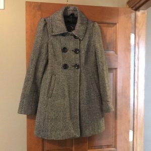 Herringbone wool coat. Guess